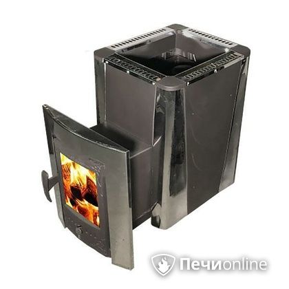 Дровяная печь-каменка Березка Воевода 20 конвектор дверь со стеклом чугун в Анапе